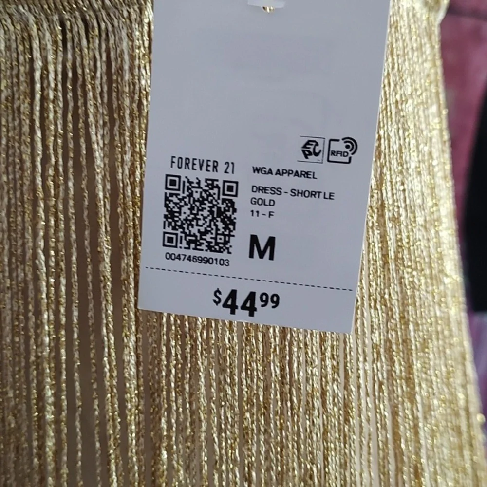 Forever 21 Gold Fringe Dress - Picture 8 of 8